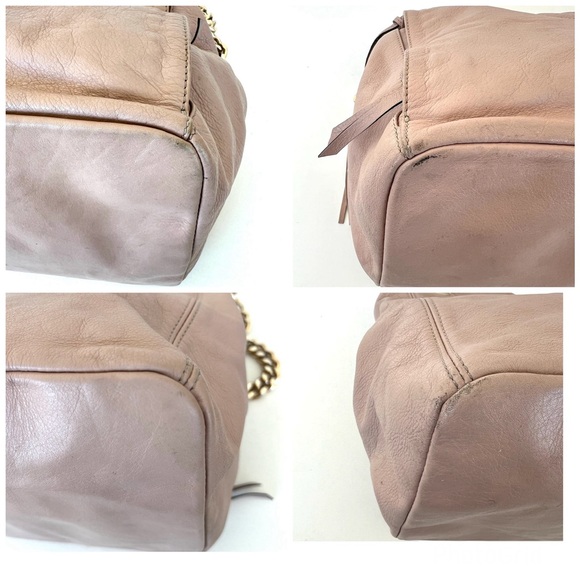 VALENTINO by Mario Valentino Luisa 2 Signature Pink Leather Large Shoulder Tote - Picture 10 of 13